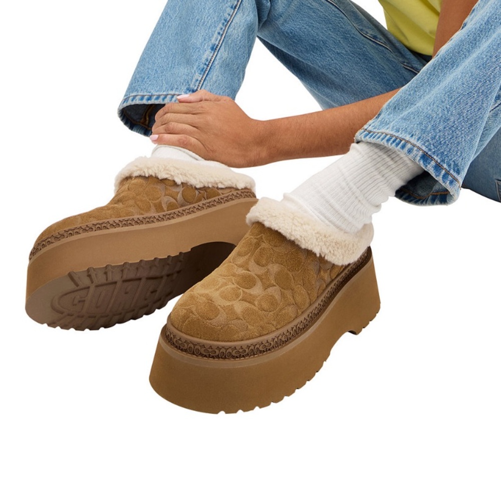 COACH Women's Cecelia Slip-On Platform Clogs - Picture 10 of 11